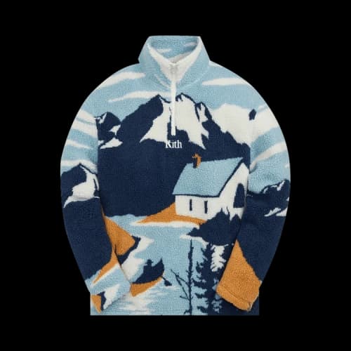 Kith Lakeside Claremont Sherpa Quarter Zip 'Summit'