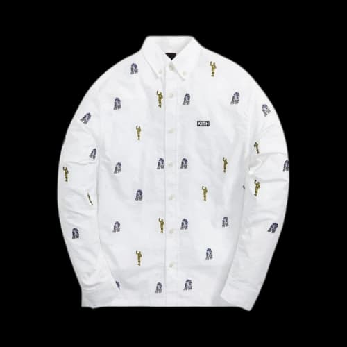 Kith For Star Wars Button Down Oxford Shirt 'White'