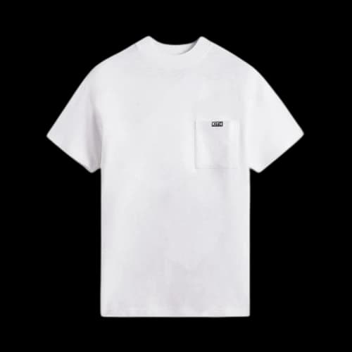 Kith Mock Neck JFK Pocket Tee 'White'