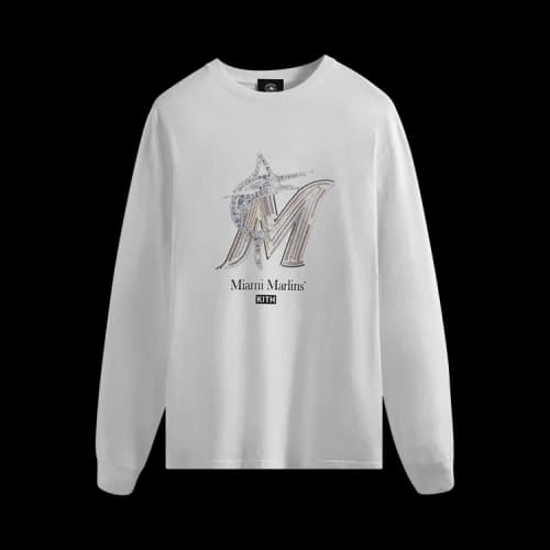 Kith For Rachel Goatley Marlins Long-Sleeve Tee 'White'