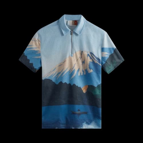 Kith Printed Devoe Quarter Zip 'Current'