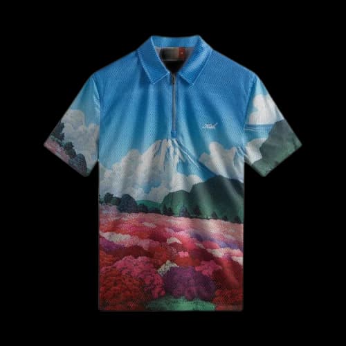 Kith Printed Devoe Quarter Zip 'Bloom'