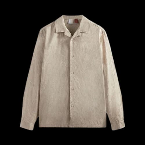 Kith Paisley Jacquard Thompson Camp Collar Shirt 'Veil'