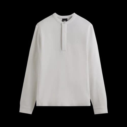Kith Pique Essex Henley Popover 'White'
