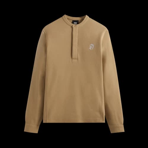 Kith Pique Essex Henley Popover 'Canvas'