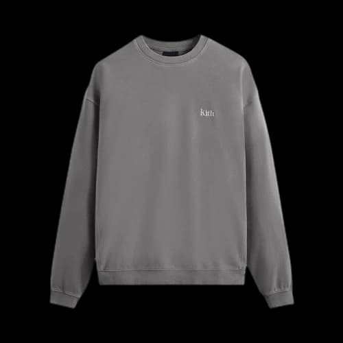 Kith Crystal Wash Interlock Vintage Crewneck 'Statue'