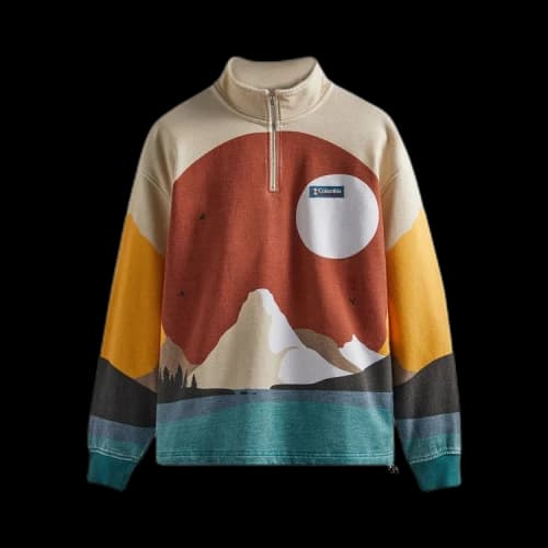 Kith For Columbia Quarter Zip 'Sanguine'
