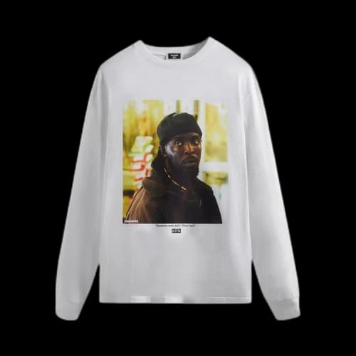 Kith For The Wire Omar Back Long-Sleeve Tee 'White'