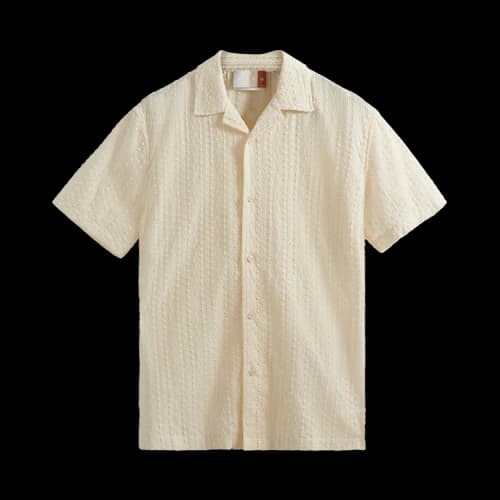 Kith Embroidered Voile Thompson Camp Collar Shirt 'White'