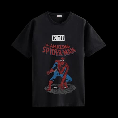 Kith For Spider-Man Allies Vintage Tee 'Black'