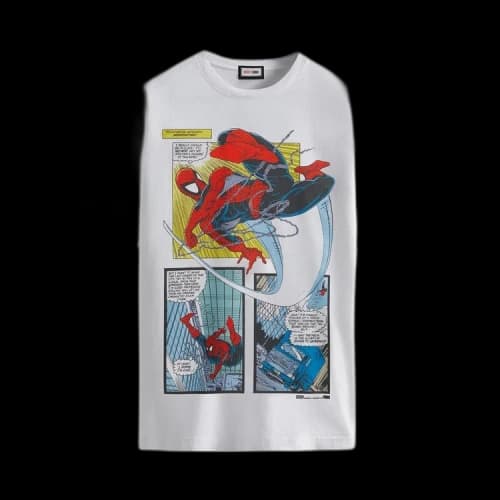 Kith For Spider-Man New York City Vintage Tee 'White'