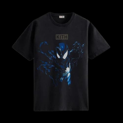 Kith For Spider-Man Black Suit Vintage Tee 'Black'
