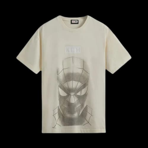 Kith For Spider-Man Vigilante Vintage Tee 'Sandrift'