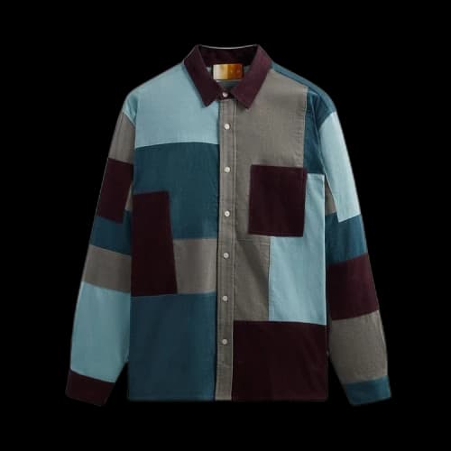 Kith Patchwork Cord Ludlow Shirt 'Largo'