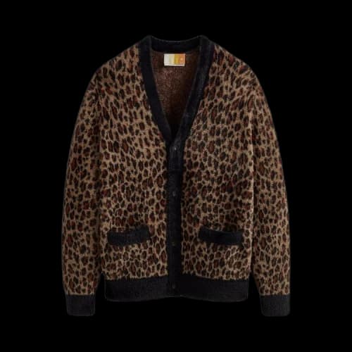 Kith Leopard Mohair Cardigan 'Birch'
