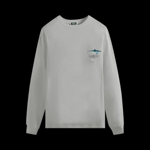 Kith For AMNH Marine Life Vintage Long-Sleeve Tee 'Concrete'