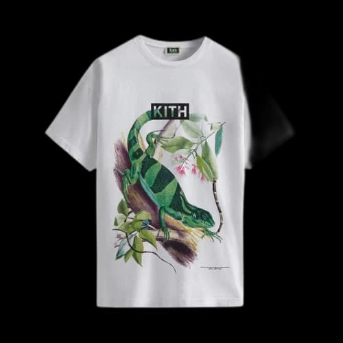 Kith For AMNH Lizards Vintage Tee 'White'