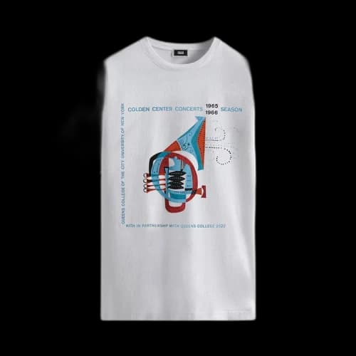 Kith x Russell Athletic For CUNY Queens College Jazz Vintage Tee 'White'