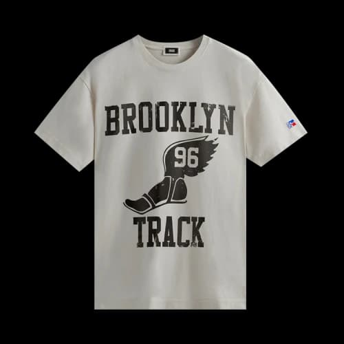 Kith x Russell Athletic For CUNY Brooklyn College Track Vintage Tee 'Concrete'