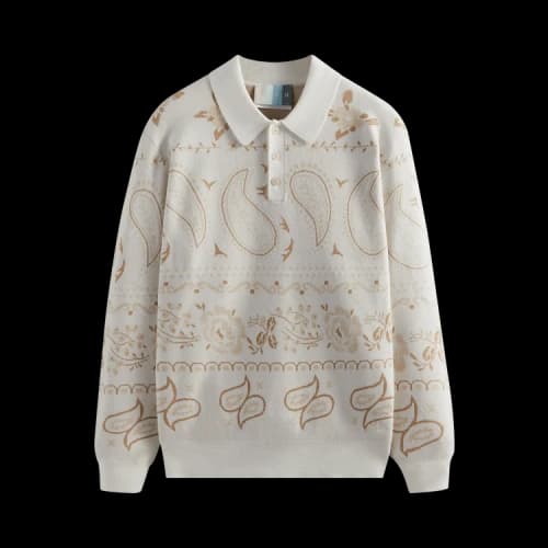 Kith Paisley Harmon Pullover 'Waffle'