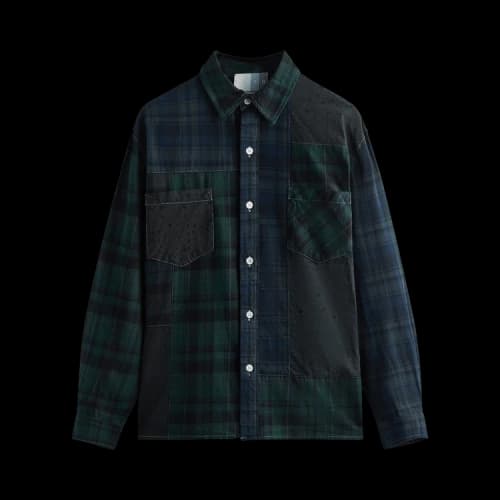 Kith Patchwork Berkeley Buttondown Shirt 'Conifer'