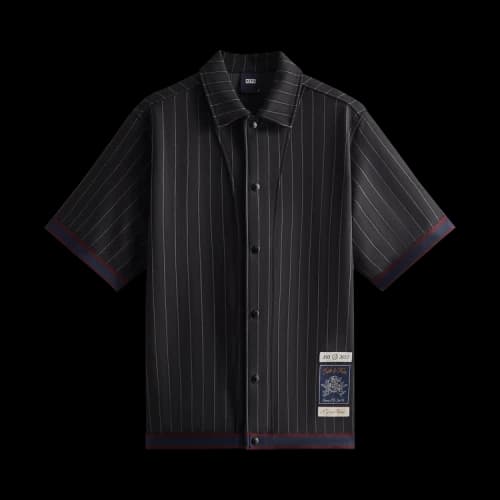 Kith Pinstripe Woodpoint Shooting Shirt 'Black'