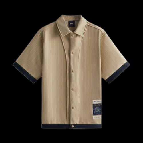Kith Pinstripe Woodpoint Shooting Shirt 'Sandrift'