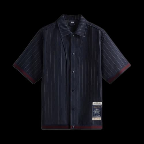 Kith Pinstripe Woodpoint Shooting Shirt 'Nocturnal'
