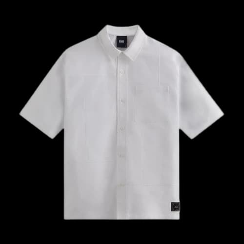 Kith Clayton Boxy Collared Overshirt 'White'