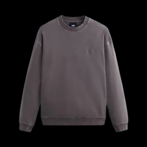 Kith Crystal Wash Interlock Vintage Crewneck 'Thunder'