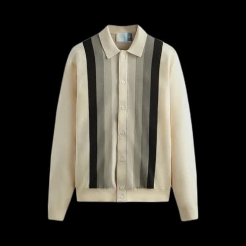 Kith Tilden Long-Sleeve Button Up Polo 'Waffle'