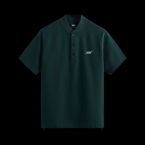 Kith Seersucker Pearson Henley Pullover 'Stadium'