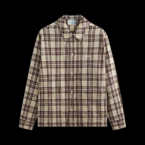 Kith Long-Sleeve Boxy Collared Overshirt 'Magma'