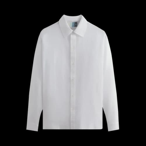 Kith Mixed Dobby Apollo Long-Sleeve Shirt 'White'