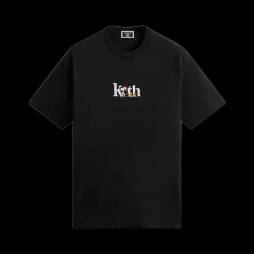 Kith For Peanuts Serif Tee 'Black'