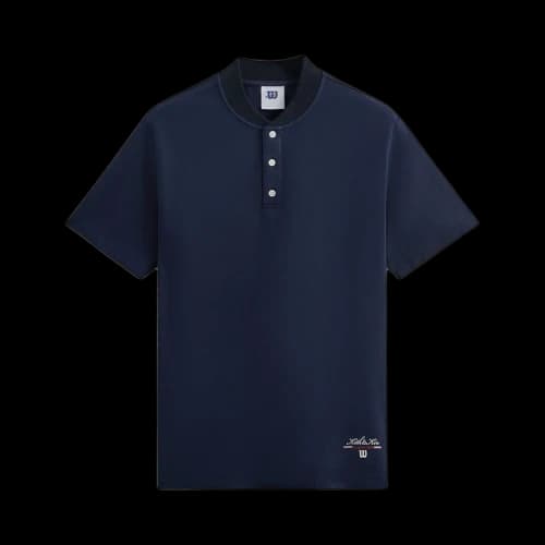 Kith For Wilson Pique Pearson Henley Pullover 'Nocturnal'