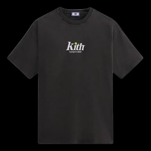 KITH x Wilson Racquet Crew Logo Vintage T-Shirt 'Black'