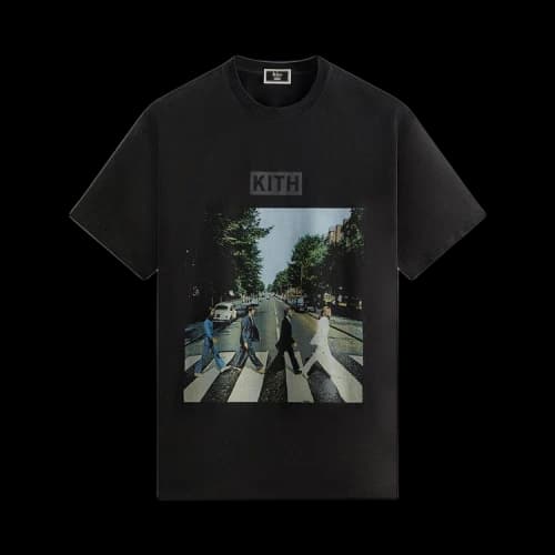 Kith For The Beatles Abbey Road Vintage Tee 'Black'