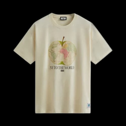Kith New York To The World Apple Vintage Tee 'Sandrift'