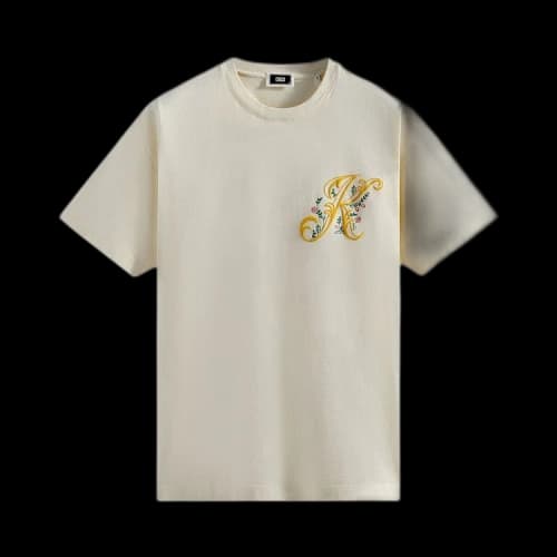 Kith Script Floral Tee 'Sandrift'