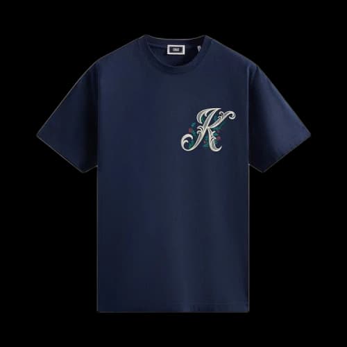 Kith Script Floral Tee 'Nocturnal'
