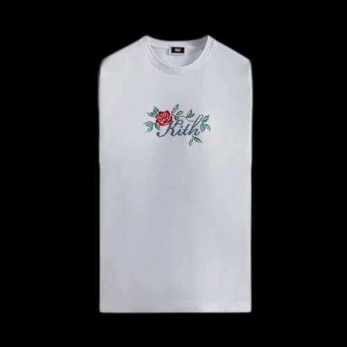Kith Script Needlepoint Tee 'White'