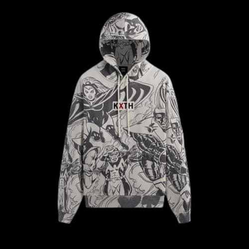 Kith For X-Men Assemble Vintage Hoodie 'Waffle'