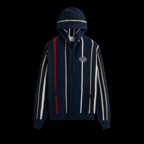 Kith Textured Knit Moore Hoodie 'Nocturnal'