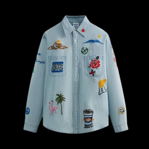 Kith For Otakara NYC Denim Apollo Shirt 'Light Indigo'