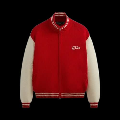 Kith Wyona Full Zip Varsity Sweater 'Fame'