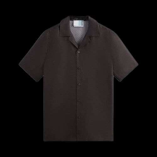 Kith Monogram Silk Thompson Camp Collar Shirt 'Kindling'