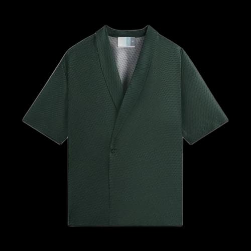 Kith Monogram Silk Thompson Crossover Shirt 'Stadium'