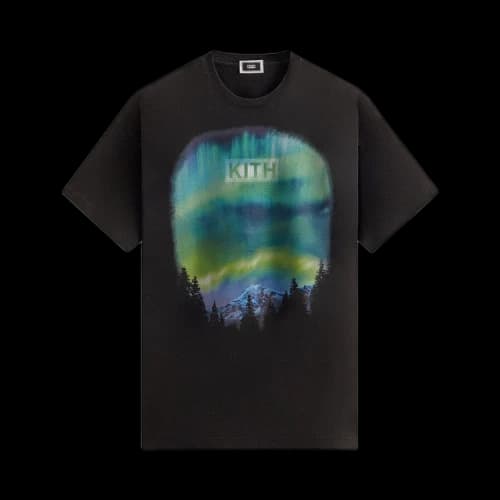 Kith Aurora Classic Logo Vintage Tee 'Black'