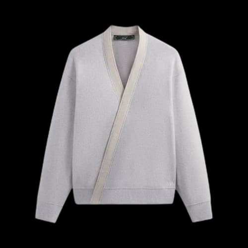 Kith Strauss Cross Front Cardigan 'Light Heather Grey'